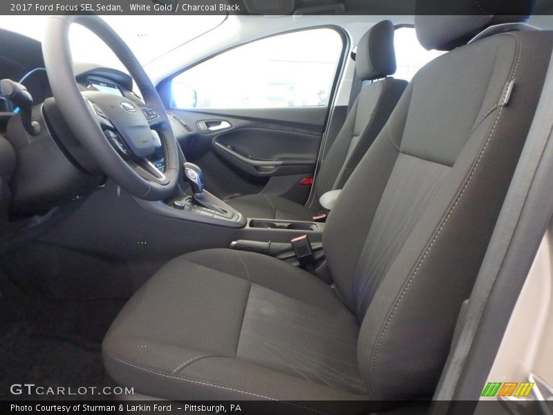 White Gold / Charcoal Black 2017 Ford Focus SEL Sedan