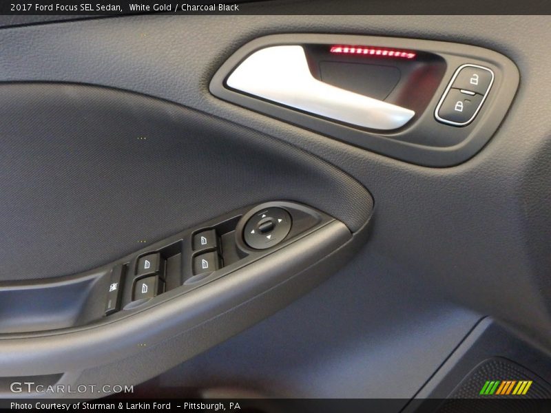 White Gold / Charcoal Black 2017 Ford Focus SEL Sedan