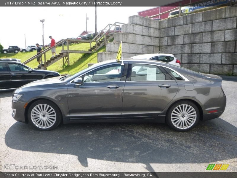 Magnetic Gray / Terracotta/Ebony 2017 Lincoln MKZ Reserve AWD