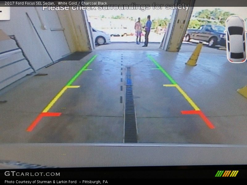 White Gold / Charcoal Black 2017 Ford Focus SEL Sedan