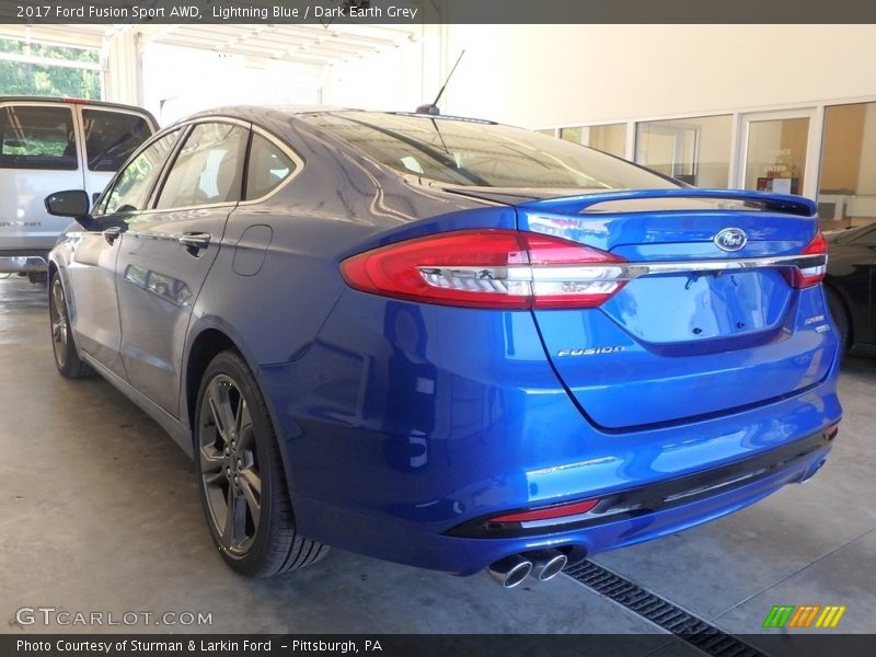 Lightning Blue / Dark Earth Grey 2017 Ford Fusion Sport AWD