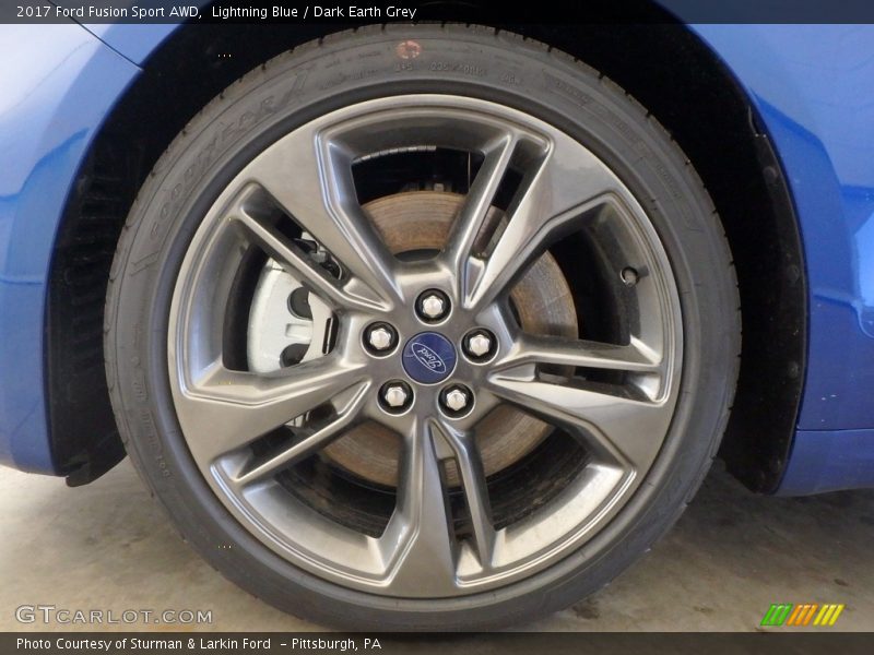 Lightning Blue / Dark Earth Grey 2017 Ford Fusion Sport AWD