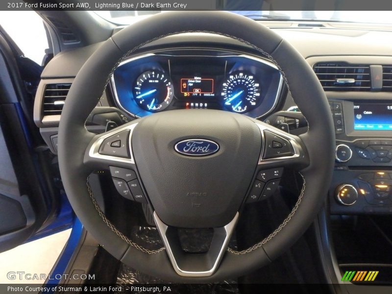 Lightning Blue / Dark Earth Grey 2017 Ford Fusion Sport AWD