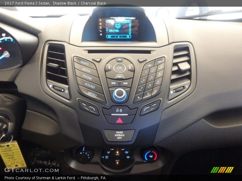 Shadow Black / Charcoal Black 2017 Ford Fiesta S Sedan