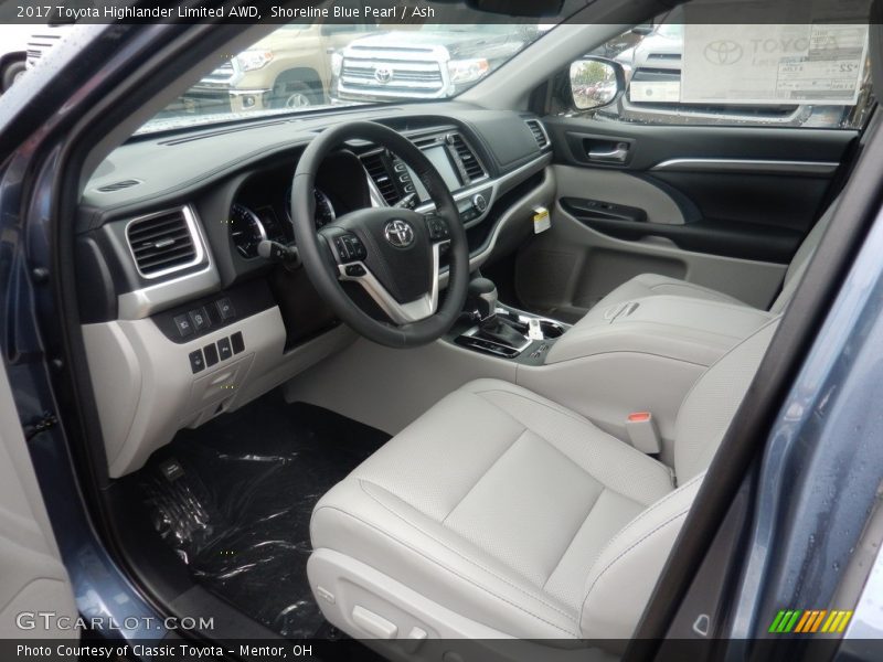Shoreline Blue Pearl / Ash 2017 Toyota Highlander Limited AWD