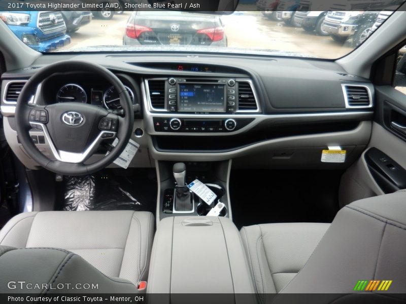Shoreline Blue Pearl / Ash 2017 Toyota Highlander Limited AWD