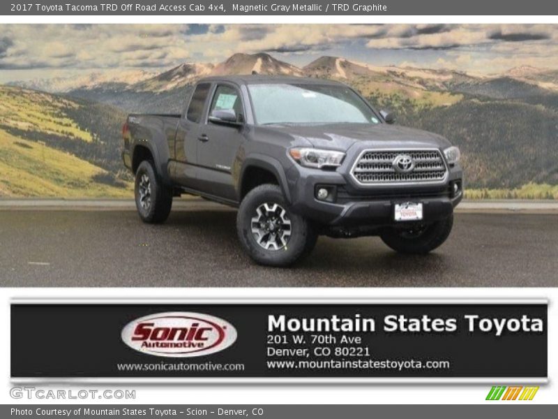 Magnetic Gray Metallic / TRD Graphite 2017 Toyota Tacoma TRD Off Road Access Cab 4x4