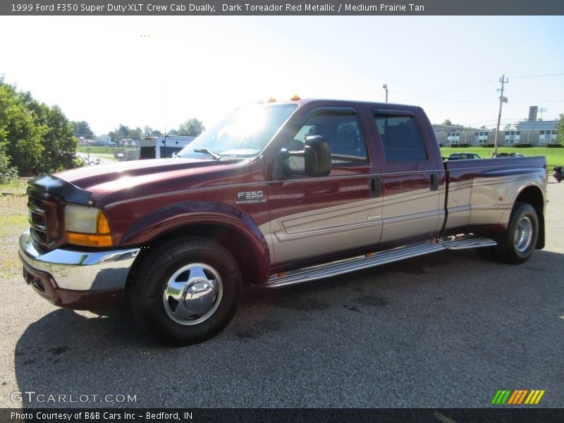 Dark Toreador Red Metallic / Medium Prairie Tan 1999 Ford F350 Super Duty XLT Crew Cab Dually