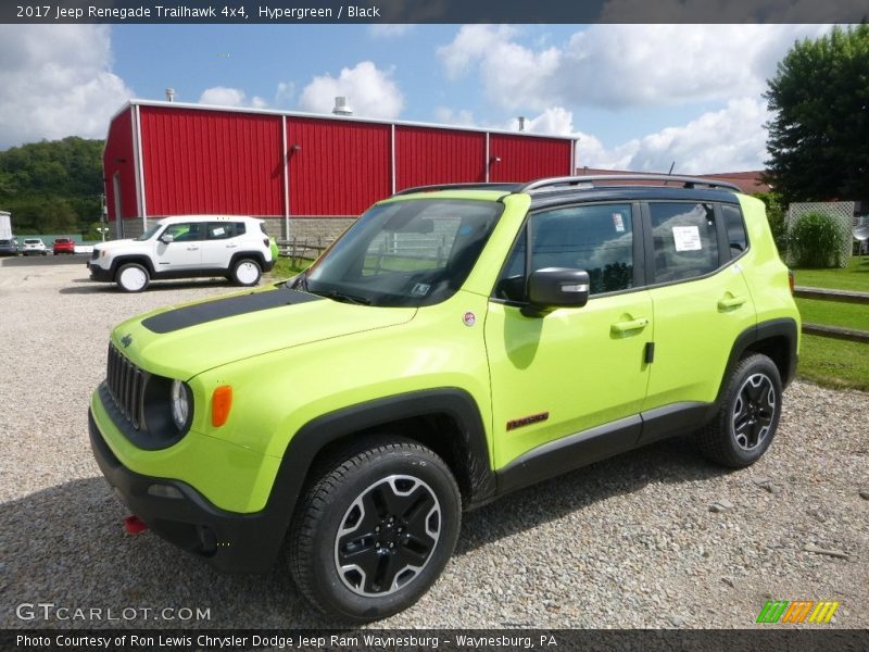 Hypergreen / Black 2017 Jeep Renegade Trailhawk 4x4