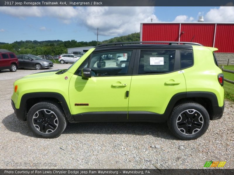 Hypergreen / Black 2017 Jeep Renegade Trailhawk 4x4