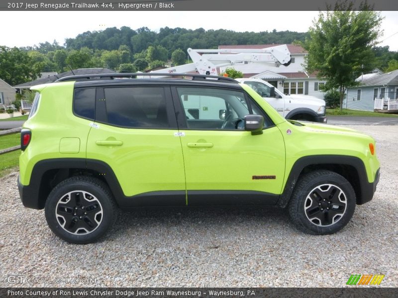 Hypergreen / Black 2017 Jeep Renegade Trailhawk 4x4