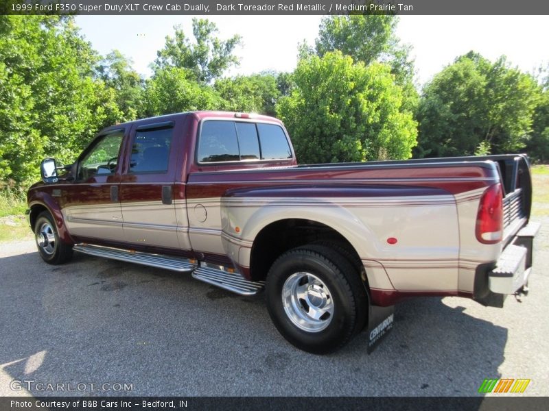 Dark Toreador Red Metallic / Medium Prairie Tan 1999 Ford F350 Super Duty XLT Crew Cab Dually