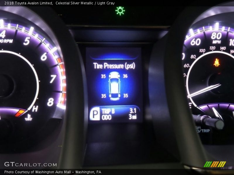 Celestial Silver Metallic / Light Gray 2018 Toyota Avalon Limited