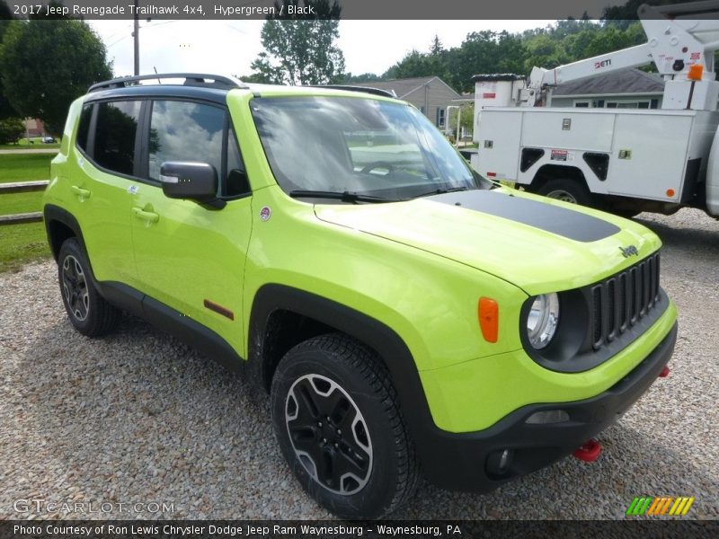 Hypergreen / Black 2017 Jeep Renegade Trailhawk 4x4