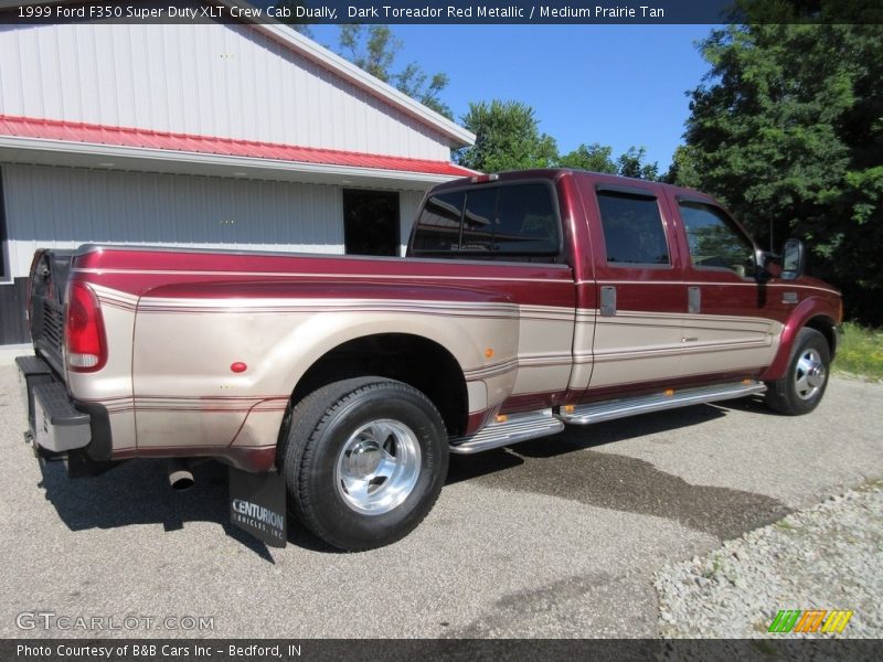 Dark Toreador Red Metallic / Medium Prairie Tan 1999 Ford F350 Super Duty XLT Crew Cab Dually