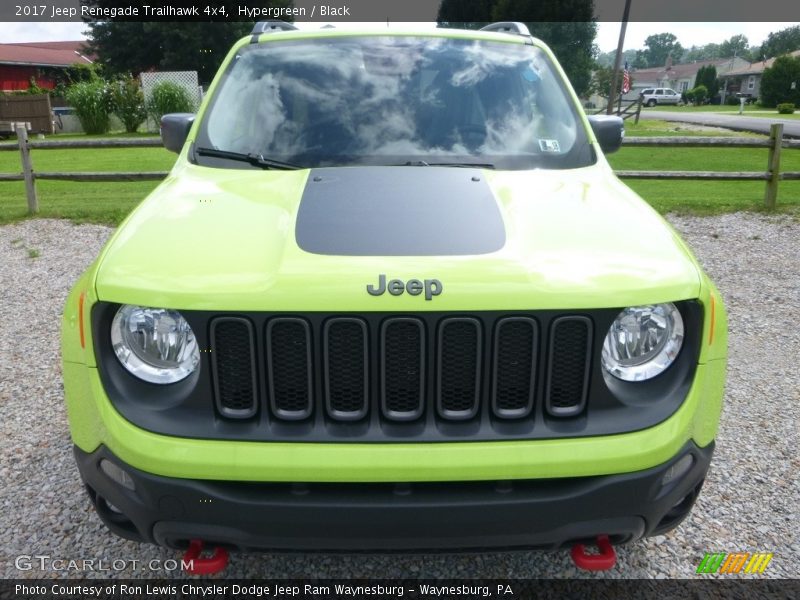 Hypergreen / Black 2017 Jeep Renegade Trailhawk 4x4