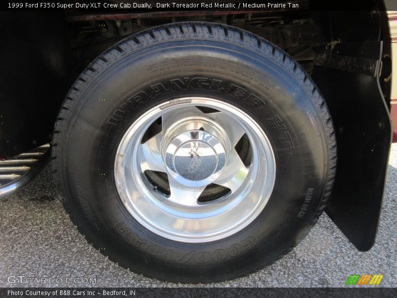 Dark Toreador Red Metallic / Medium Prairie Tan 1999 Ford F350 Super Duty XLT Crew Cab Dually