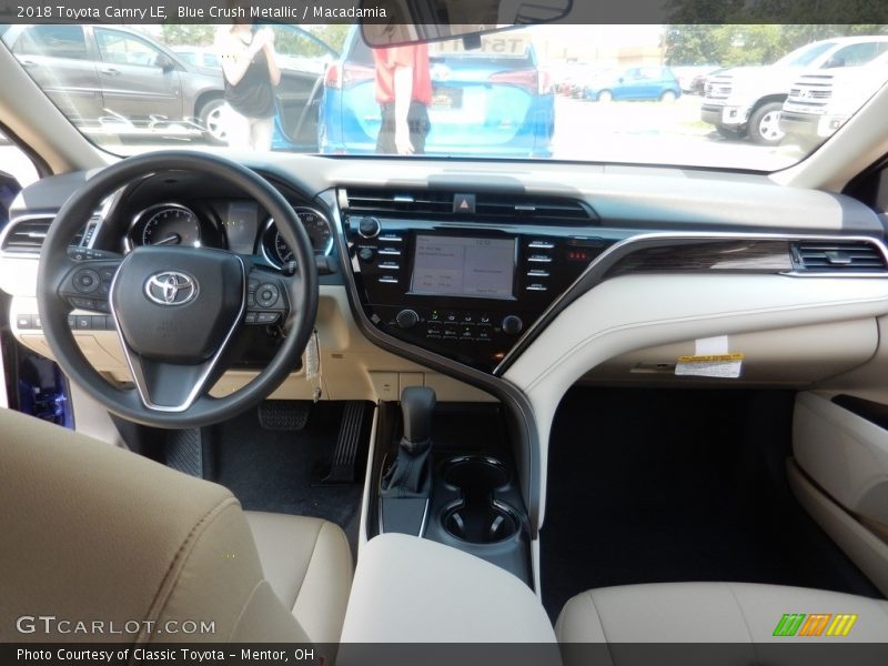 Blue Crush Metallic / Macadamia 2018 Toyota Camry LE