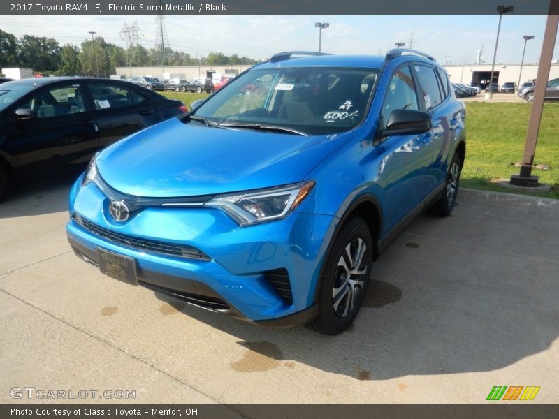 Electric Storm Metallic / Black 2017 Toyota RAV4 LE