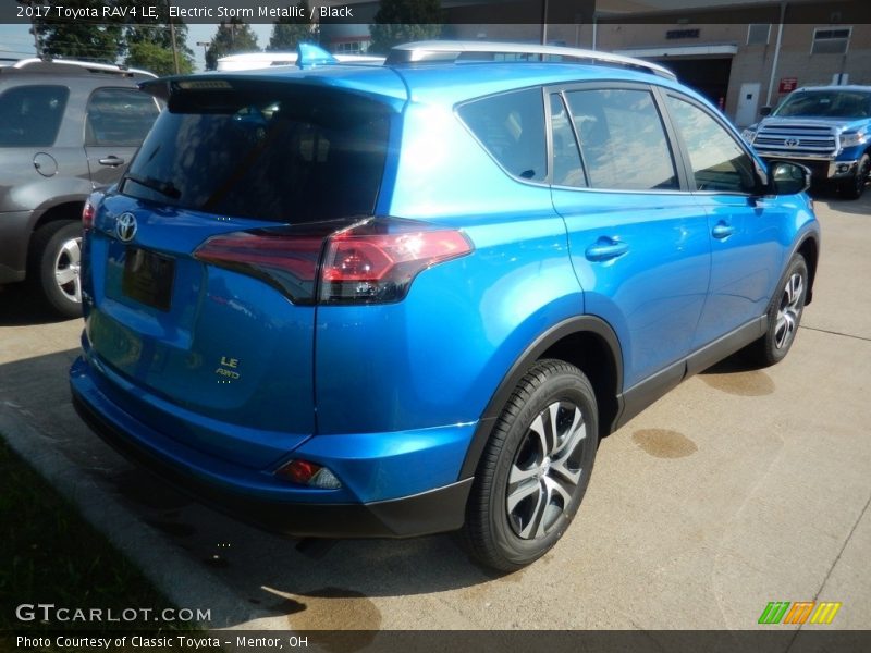 Electric Storm Metallic / Black 2017 Toyota RAV4 LE