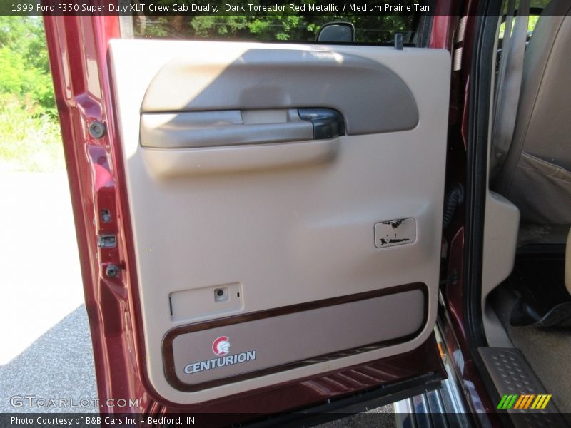 Dark Toreador Red Metallic / Medium Prairie Tan 1999 Ford F350 Super Duty XLT Crew Cab Dually