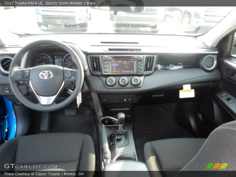 Electric Storm Metallic / Black 2017 Toyota RAV4 LE
