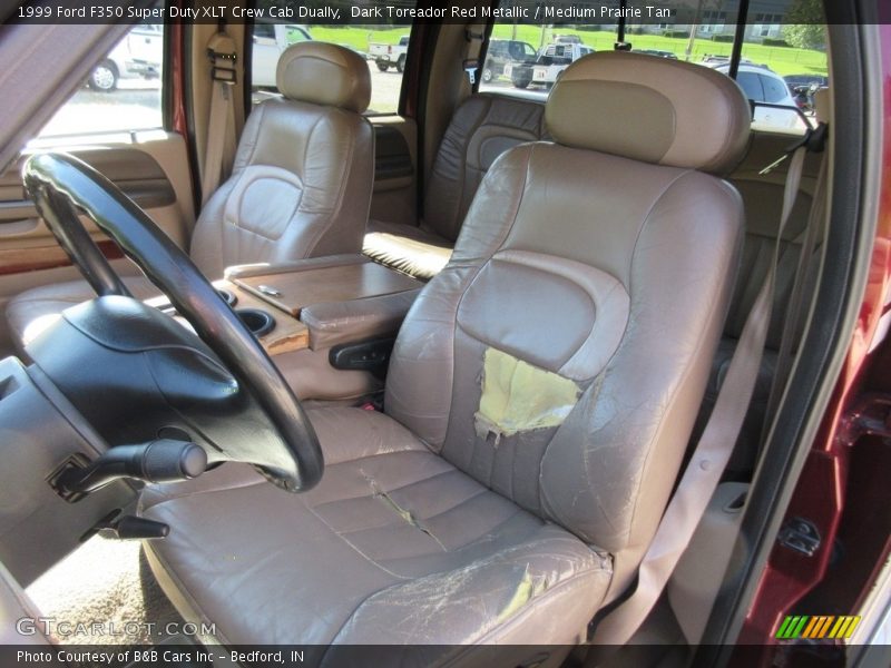 Dark Toreador Red Metallic / Medium Prairie Tan 1999 Ford F350 Super Duty XLT Crew Cab Dually