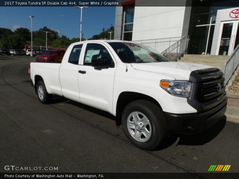 Super White / Graphite 2017 Toyota Tundra SR Double Cab 4x4