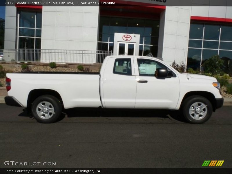 Super White / Graphite 2017 Toyota Tundra SR Double Cab 4x4