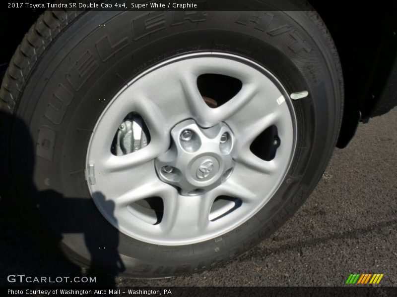 Super White / Graphite 2017 Toyota Tundra SR Double Cab 4x4