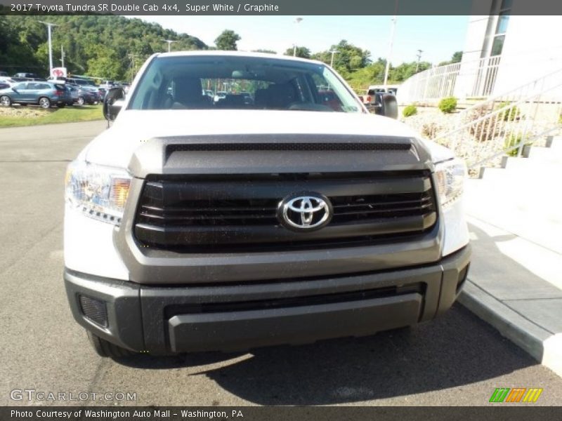 Super White / Graphite 2017 Toyota Tundra SR Double Cab 4x4