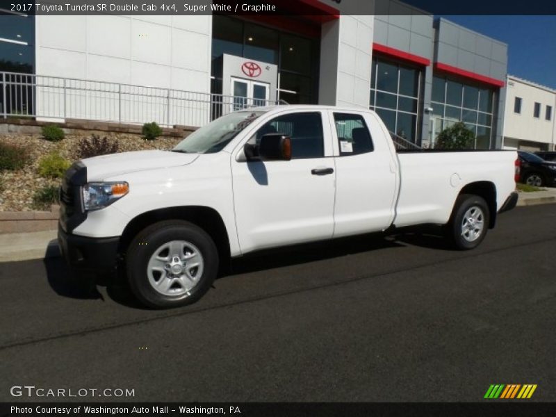 Super White / Graphite 2017 Toyota Tundra SR Double Cab 4x4