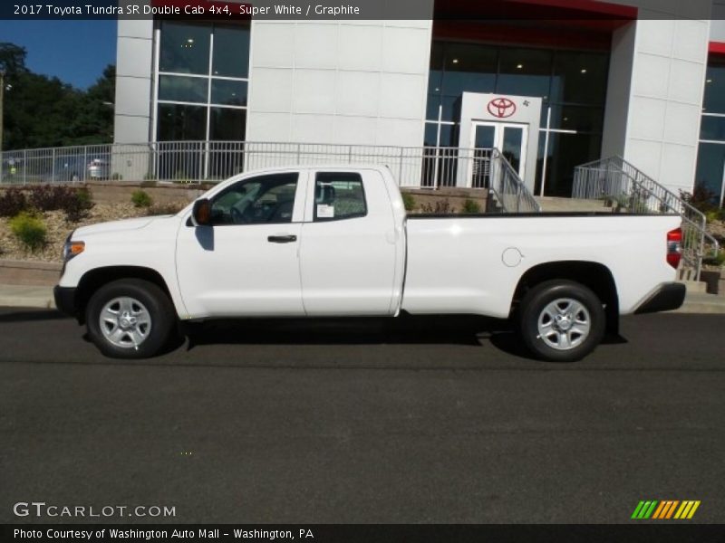 Super White / Graphite 2017 Toyota Tundra SR Double Cab 4x4