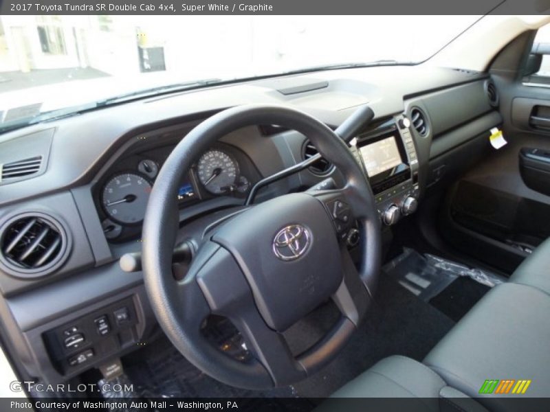 Super White / Graphite 2017 Toyota Tundra SR Double Cab 4x4