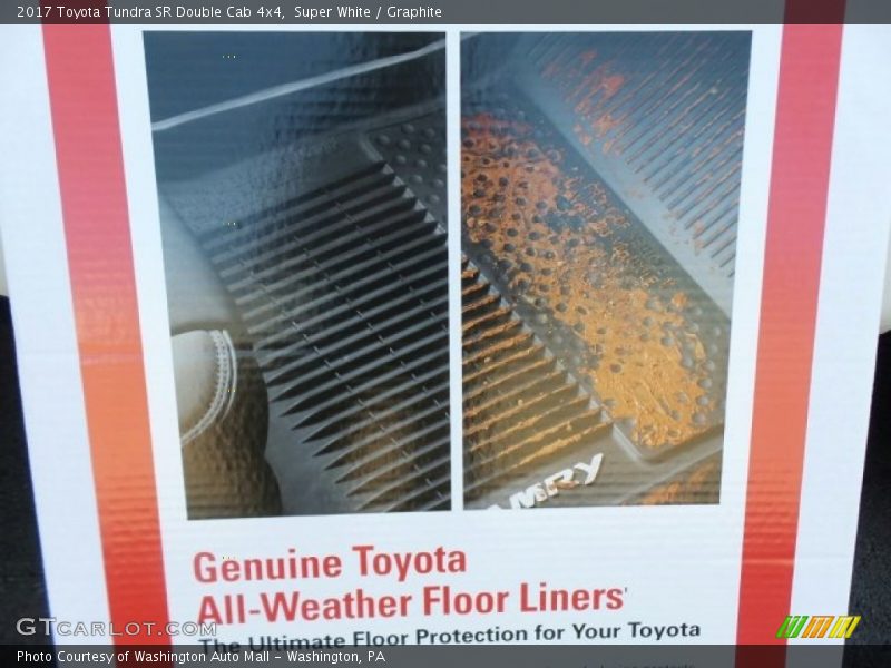 Super White / Graphite 2017 Toyota Tundra SR Double Cab 4x4