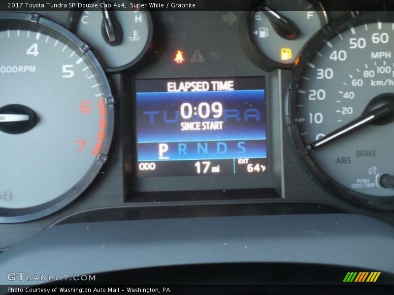 Super White / Graphite 2017 Toyota Tundra SR Double Cab 4x4