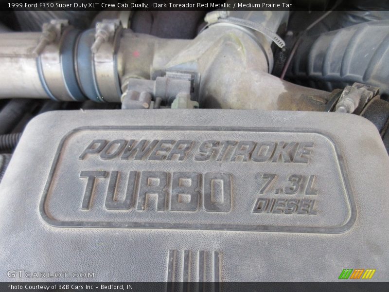 Dark Toreador Red Metallic / Medium Prairie Tan 1999 Ford F350 Super Duty XLT Crew Cab Dually