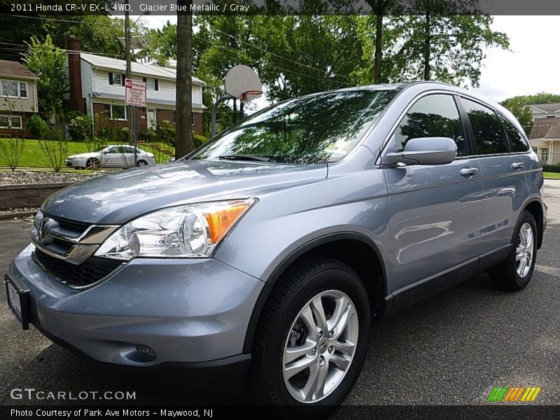 Glacier Blue Metallic / Gray 2011 Honda CR-V EX-L 4WD