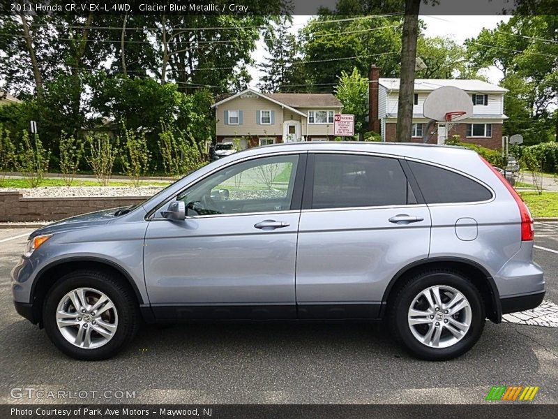 Glacier Blue Metallic / Gray 2011 Honda CR-V EX-L 4WD