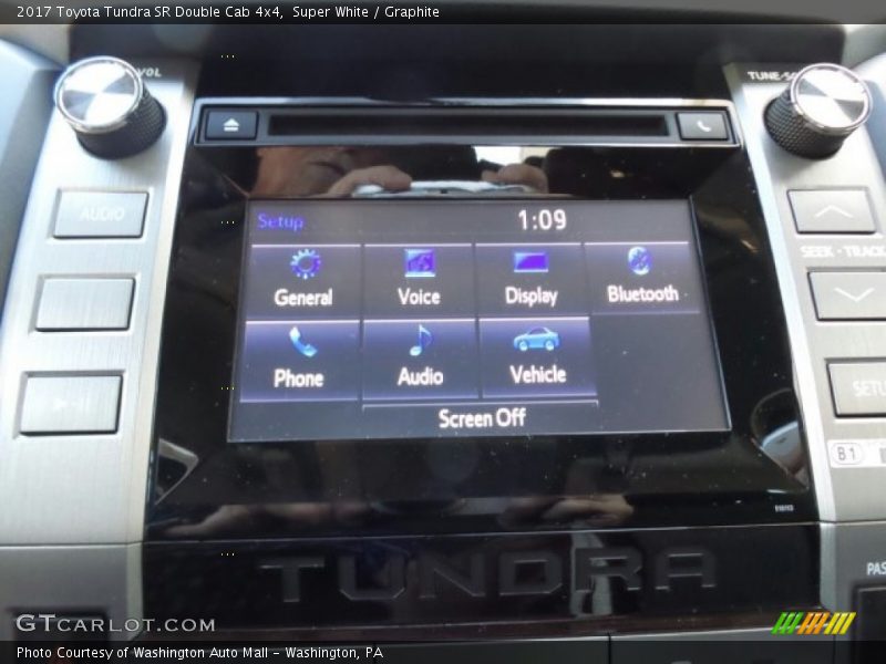 Super White / Graphite 2017 Toyota Tundra SR Double Cab 4x4