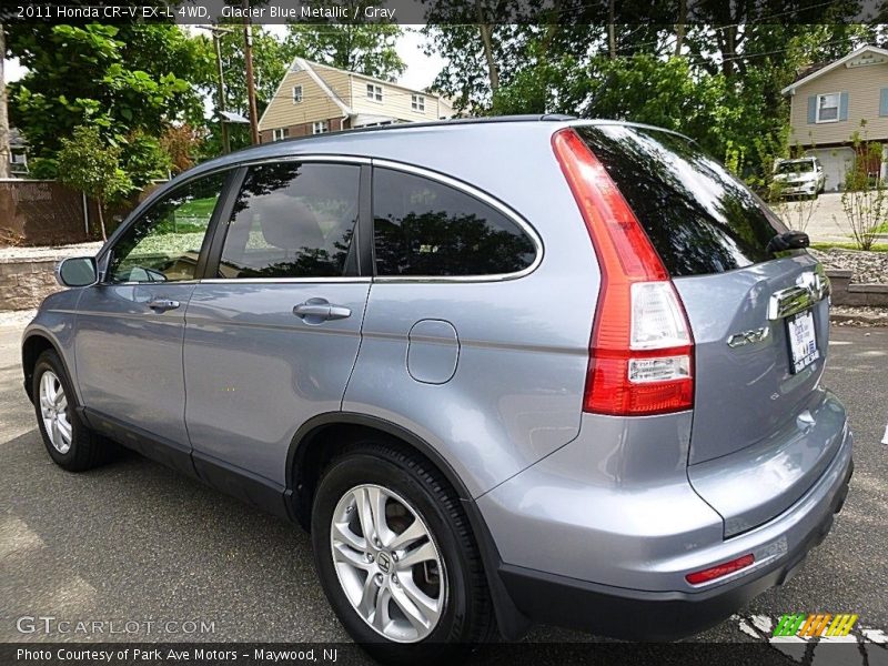 Glacier Blue Metallic / Gray 2011 Honda CR-V EX-L 4WD