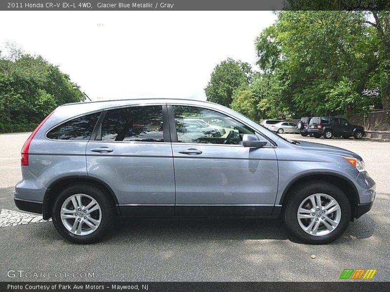 Glacier Blue Metallic / Gray 2011 Honda CR-V EX-L 4WD
