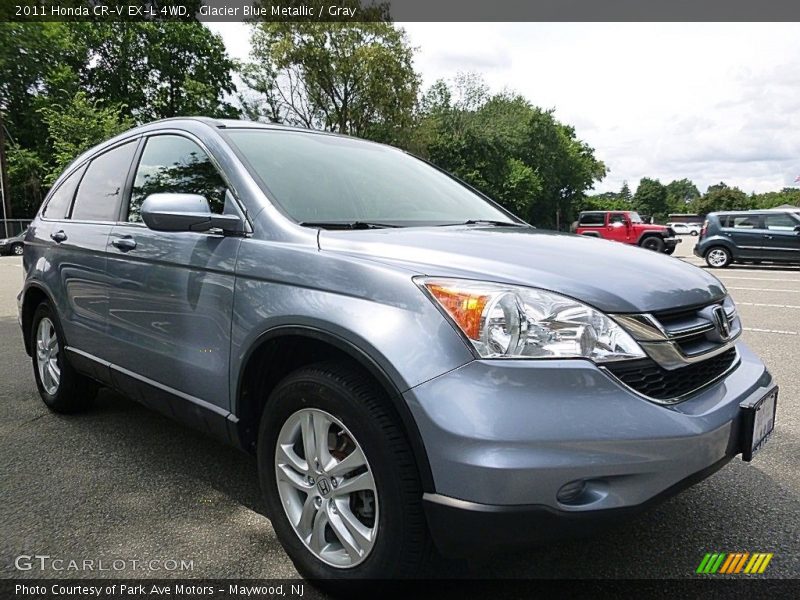 Glacier Blue Metallic / Gray 2011 Honda CR-V EX-L 4WD