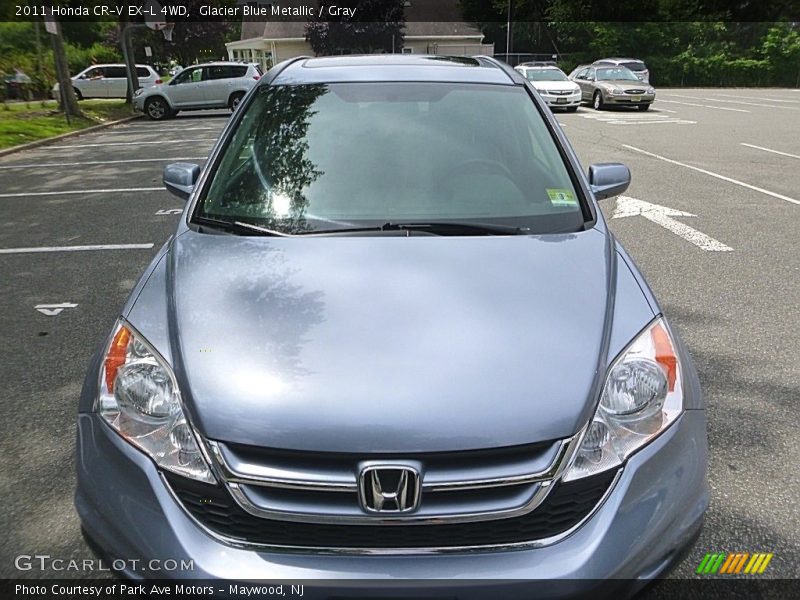 Glacier Blue Metallic / Gray 2011 Honda CR-V EX-L 4WD