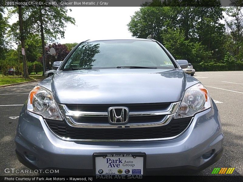 Glacier Blue Metallic / Gray 2011 Honda CR-V EX-L 4WD