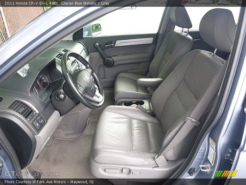 Glacier Blue Metallic / Gray 2011 Honda CR-V EX-L 4WD