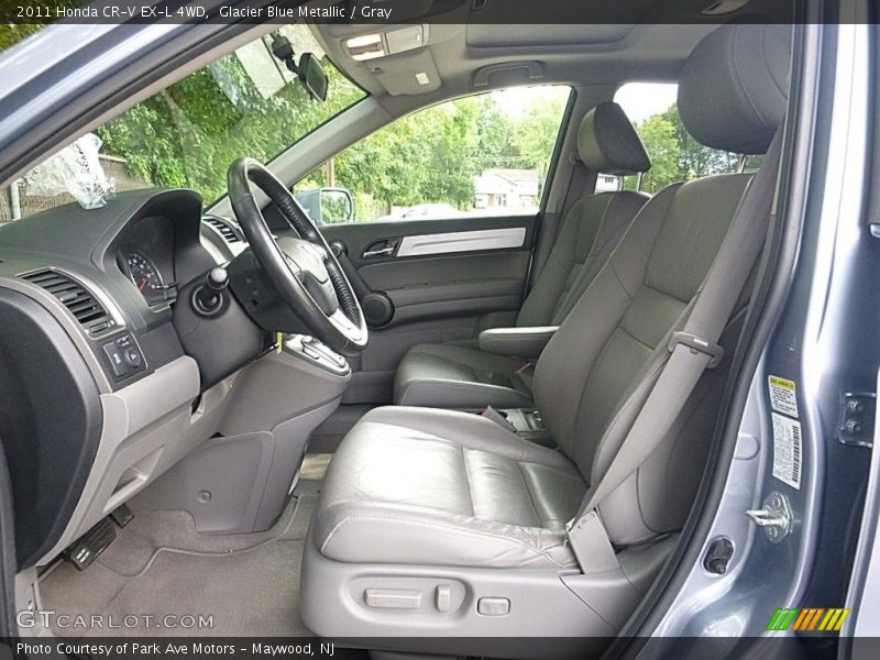 Glacier Blue Metallic / Gray 2011 Honda CR-V EX-L 4WD
