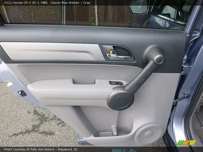 Glacier Blue Metallic / Gray 2011 Honda CR-V EX-L 4WD