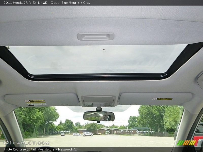 Glacier Blue Metallic / Gray 2011 Honda CR-V EX-L 4WD