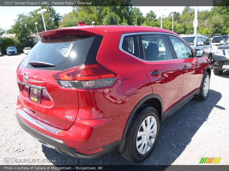 Palatial Ruby / Charcoal 2017 Nissan Rogue S AWD